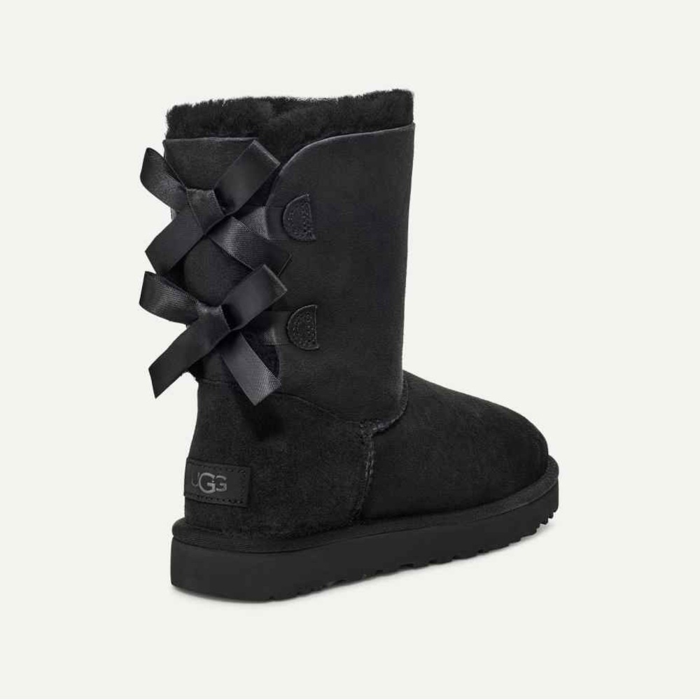 UGG Black Bow Back Boots